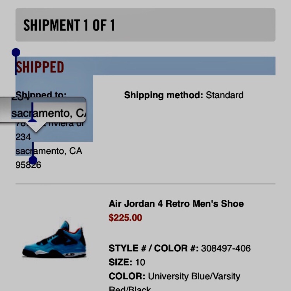 Jordan x Travis Scott